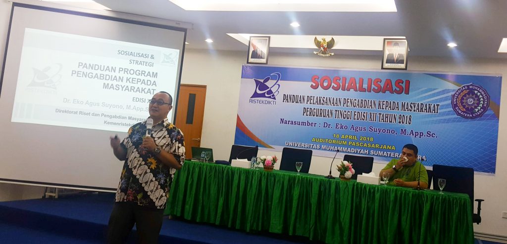 Reviewer Nasional Sosialisasi PkM 2018 Kepada Dosen UMSU