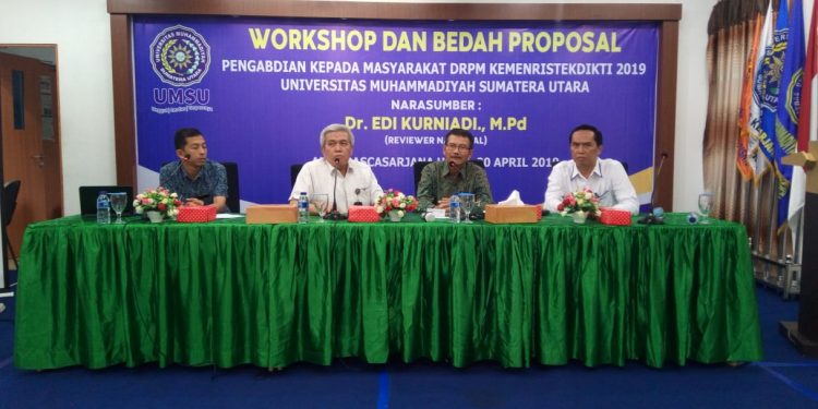 LP2M UMSU Gelar Workshop dan Bedah Proposal Pengabdian Masyarakat DRPM KemenristekDikti 2019