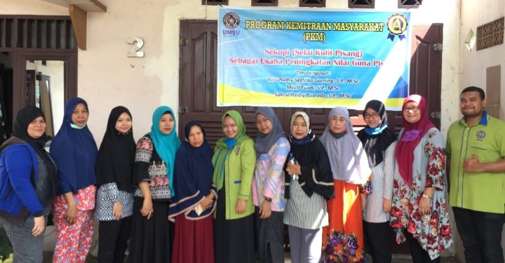 Dosen Pertanian UMSU Manfaatkan Limbah Buah Pisang Jadi Olahan Bernilai Ekonomi