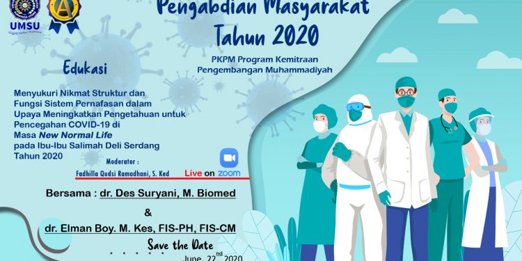Dosen FK UMSU Beri Edukasi Pencegahan Covid19 di Deli Serdang